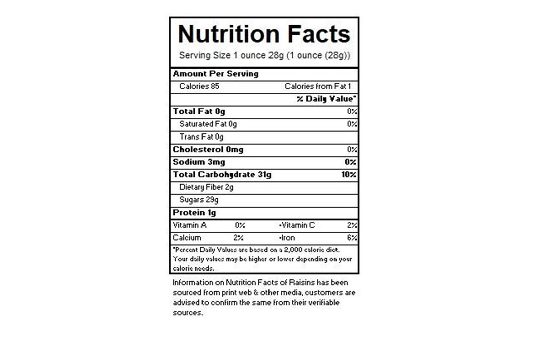 Hambre Golden Raisins (Kishmish)    Pack  500 grams